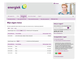 My Energiek - online application GUI
